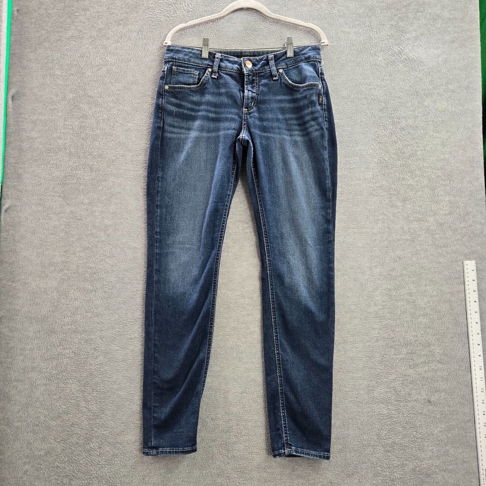Silver Jeans‎ Men Jeans 29x29 Blue Denim Boyfriend Mid Rise Slim Leg Pockets